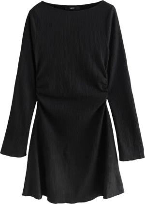 Next Minikleid Gerafftes Minikleid mit langen