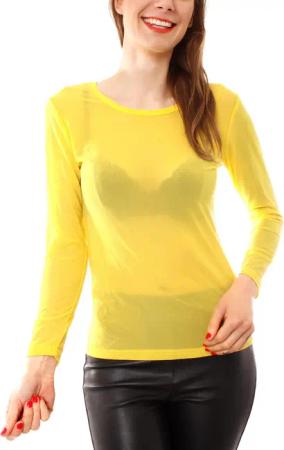Muse T-Shirt Mesh-Shirt Langarm transparent 8032