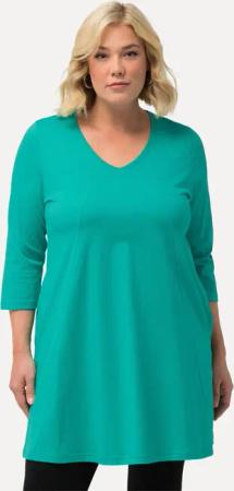 Ulla Popken Longshirt Longshirt Ziernähte A-Linie