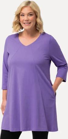 Ulla Popken Longshirt Longshirt Ziernähte A-Linie