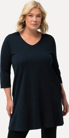 Ulla Popken Longshirt Longshirt Ziernähte A-Linie