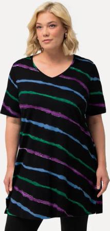 Ulla Popken Longshirt Longshirt Batikdruck A-Linie