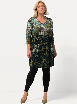 Ulla Popken Longshirt Longshirt Patchlook A-Linie
