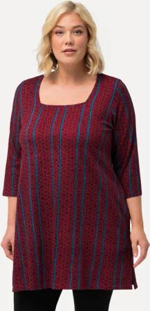 Ulla Popken Longshirt Longshirt A-Linie Carree-Ausschnitt
