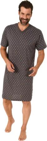 Normann Pyjama Herren Nachthemd kurzarm in
