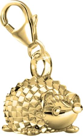 Goldene Hufeisen Charm-Einhänger mini Igel Karabiner