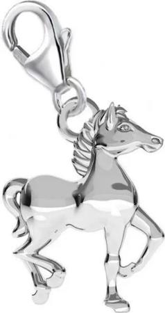 Goldene Hufeisen Charm-Einhänger Pferd Karabiner Charm