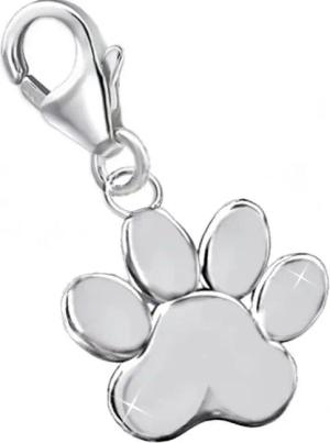 Goldene Hufeisen Charm-Einhänger Pfote Karabiner Charm