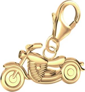 Goldene Hufeisen Charm-Einhänger Motorrad Karabiner Charm