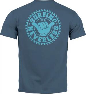 Neverless Print-Shirt Herren T-Shirt Surfing Surfer