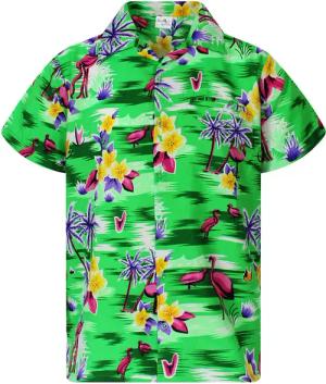 King Kameha Hawaiihemd Flamingos Funky Hawaii-Hemd