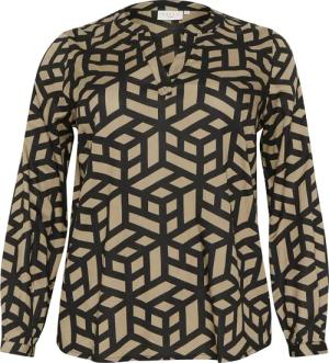 KAFFE Curve Langarmbluse Langarm-Bluse KCjalu Große