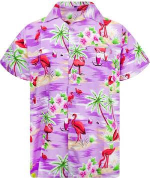 King Kameha Hawaiihemd Flamingos Funky Hawaii-Hemd