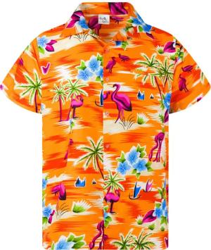 King Kameha Hawaiihemd Flamingos Funky Hawaii-Hemd