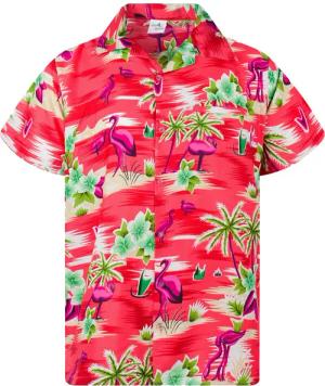 King Kameha Hawaiihemd Flamingos Funky Hawaii-Hemd