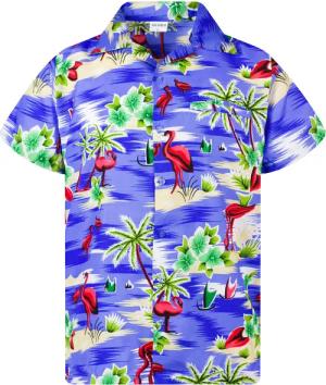 King Kameha Hawaiihemd Flamingos Funky Hawaii-Hemd