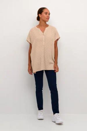 KAFFE Curve Blusentop Ärmellose Bluse KCsida