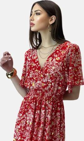 Elara Sommerkleid Elara Damen Sommerblumenkleid (1-tlg)