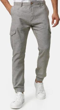Indicode Leinenhose Booth mit 6 Taschen,