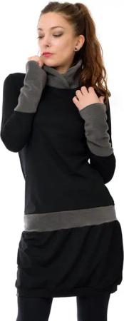 3Elfen Sweatkleid 3Elfen Winterkleid mit Fleecekragen