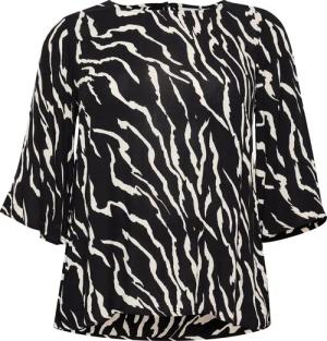 KAFFE Curve Langarmbluse Langarm-Bluse KCami Große