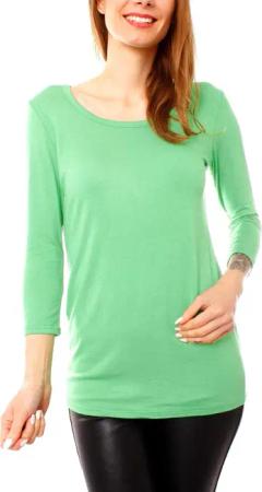 Muse Rundhalsshirt Basic 3/4 Arm Longshirt