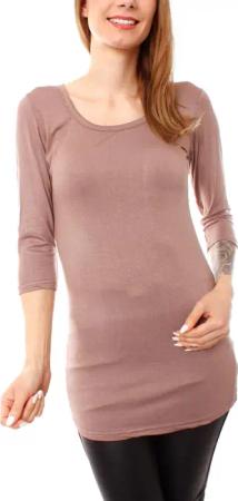 Muse Rundhalsshirt Basic 3/4 Arm Longshirt
