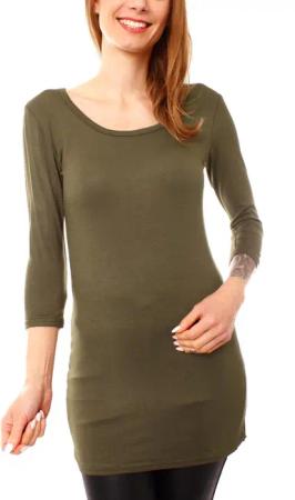 Muse Rundhalsshirt Basic 3/4 Arm Longshirt