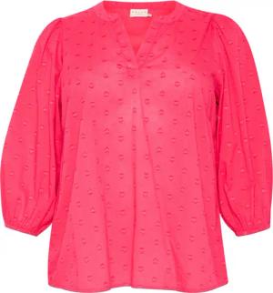 KAFFE Curve Langarmbluse Langarm-Bluse KCjolana Große