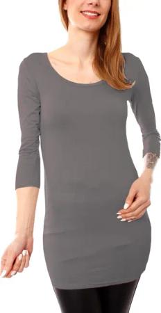 Muse Rundhalsshirt Basic 3/4 Arm Longshirt