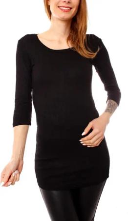 Muse Rundhalsshirt Basic 3/4 Arm Longshirt