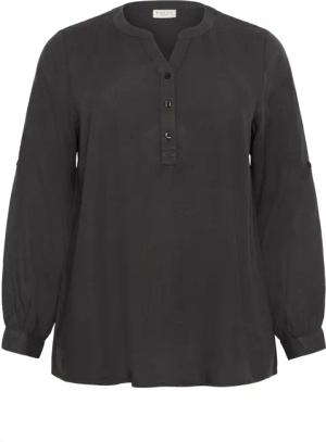 KAFFE Curve Langarmbluse Langarm-Bluse KCmille Große
