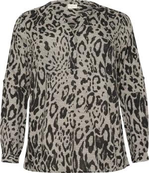 KAFFE Curve Langarmbluse Langarm-Bluse KCmille Große