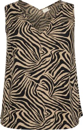 KAFFE Curve Blusentop Ärmellose Bluse KCmille