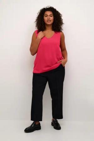 KAFFE Curve Blusentop Ärmellose Bluse KCmille