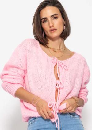 SASSYCLASSY Cardigan Oversize Strickjacke Damen mit