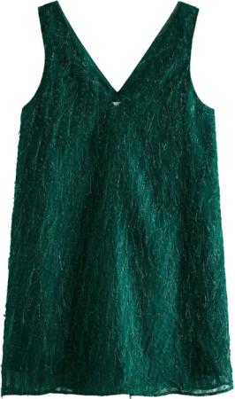 Next Minikleid Glitzerndes, ärmelloses Minikleid mit