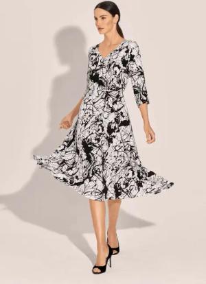 MADELEINE Maxikleid Kleid mit Unikat-Druck
