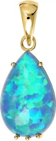 My Gold Kettenanhänger Damen Opal Anhänger