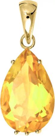 My Gold Kettenanhänger Damen Citrin Anhänger