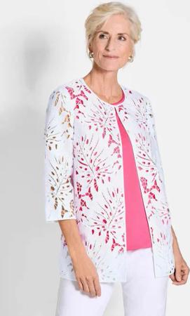 GOLDNER Jerseyblazer Spitzenjäckchen