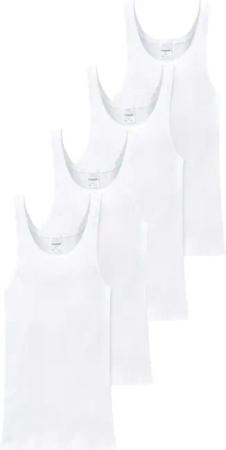 Schiesser Unterhemd 4er Pack Cotton Essentials