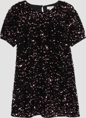 s.Oliver Minikleid Ausgestelltes Samtkleid mit Pailletten