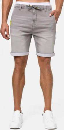 Indicode Jeansshorts Azibo elastischer Bund samt