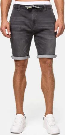 Indicode Jeansshorts Azibo elastischer Bund samt