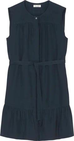 Marc O'Polo Midikleid Kleid mit Taillengürtel