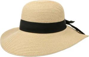 Lipodo Sonnenhut (1-St) Damenhut mit Ripsband