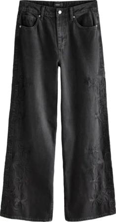 Next Weite Jeans Bestickte Jeans mit