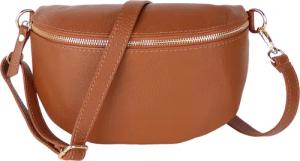 MIRROSI Bauchtasche mit GOLDENER Reißverschluss Damen,