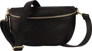 MIRROSI Bauchtasche mit GOLDENER Reißverschluss Damen,